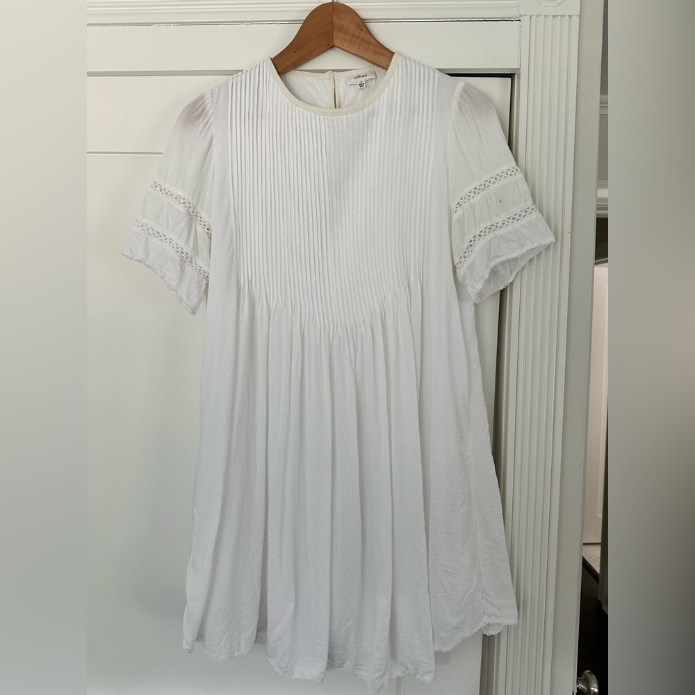 Wilfred White Short Sleeve Blouse or Mini Dress